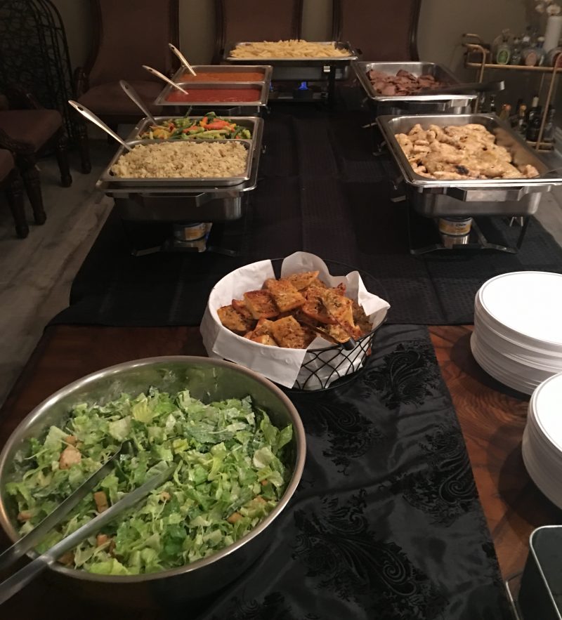 Full Service Catered Pasta Bar Kiss the Cook Catering of Las vegas