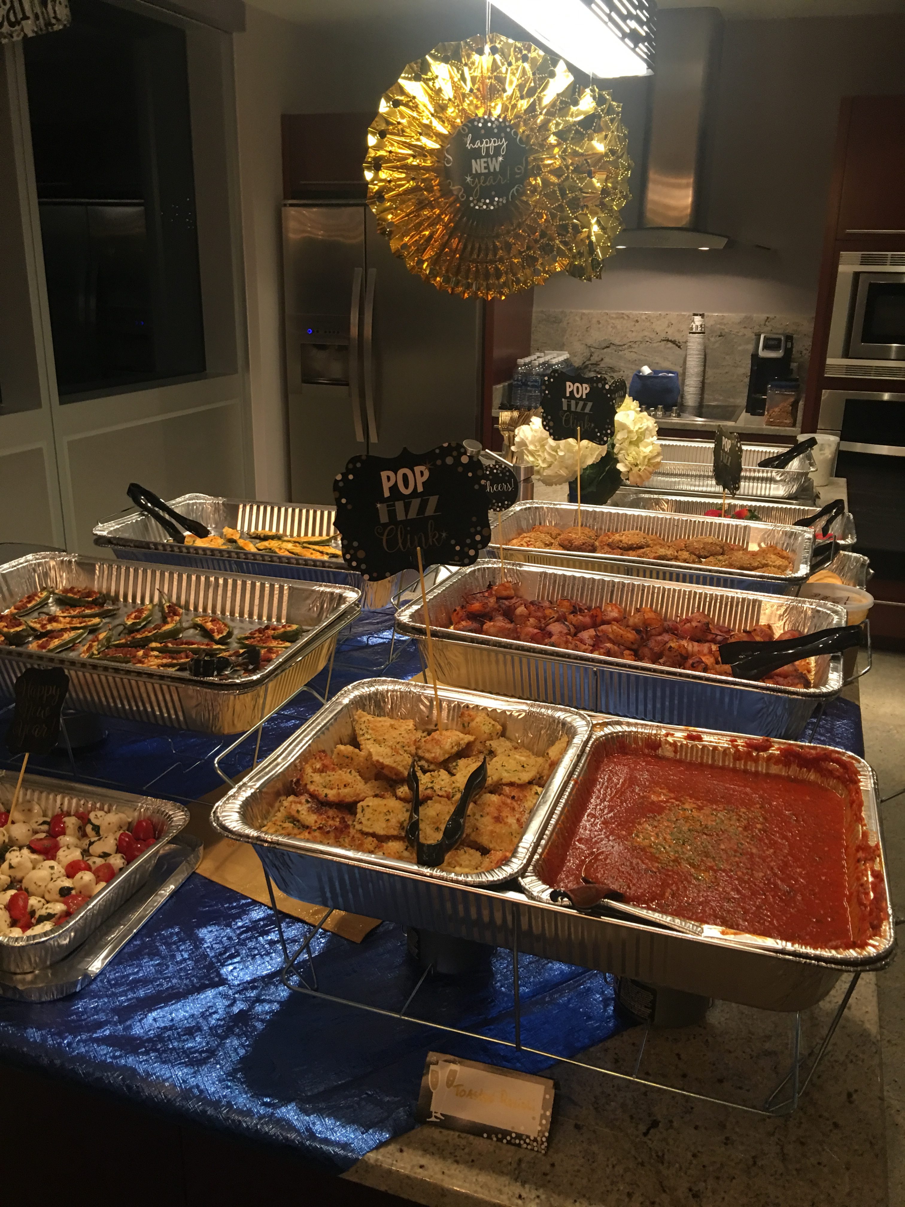 New Years Eve Catering - Toasted Raviolli & Caprese Salad by Kiss The Cook Catering of Las Vegas.